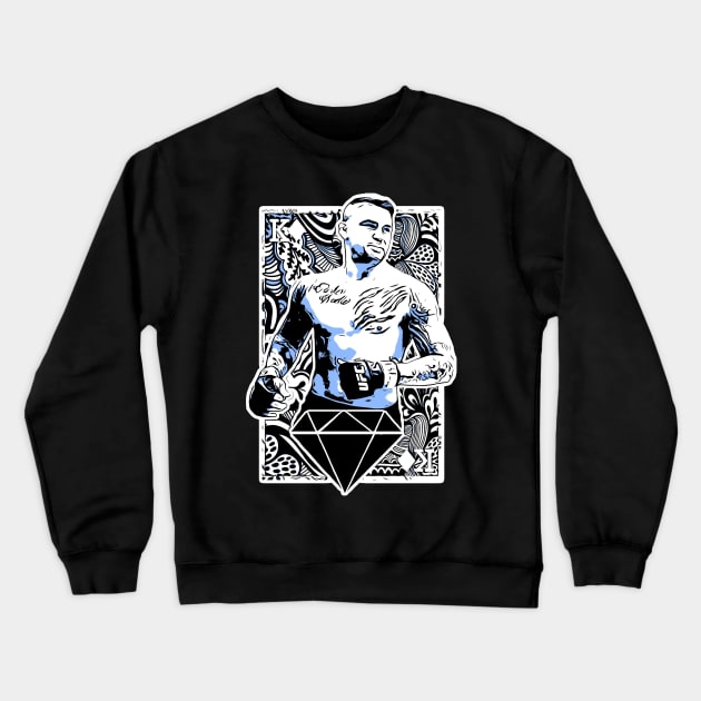 Dustin Poirier King of Diamonds Crewneck Sweatshirt by SavageRootsMMA